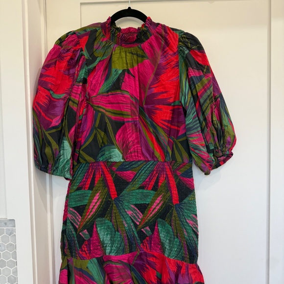 Farm Rio Midnight Leaves Mini Dress - Picture 6 of 7